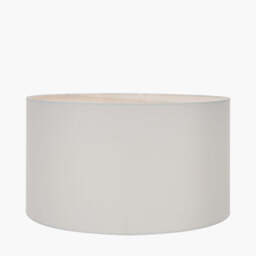Harry 35cm Ivory Cotton Mix Cylinder Lampshade - thumbnail 2
