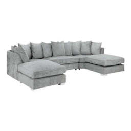 Bishop Scatterback Sofa Platinum U Shape Corner Morgan - Malvern - Somerford - Calix - Euphoria - Plush Style - thumbnail 2
