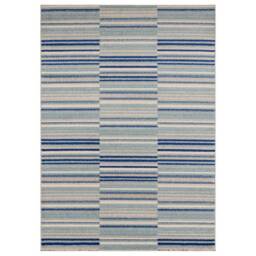 Muse 066x240cm Blue Stripe Rug MU05 Rug - thumbnail 2