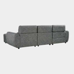 Turin Electric Recliner Sofa Charcoal Left Hand Corner - thumbnail 5