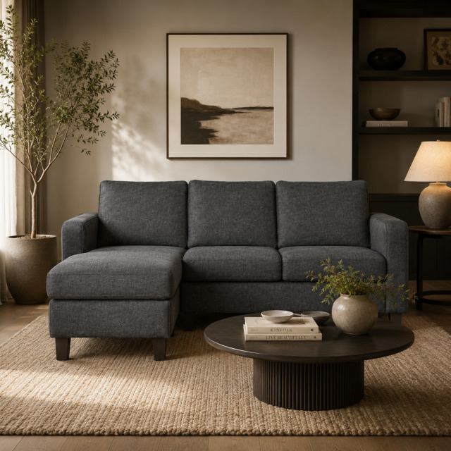 Model 28 - Reversible Chaise Sofa Turin Grey - image 1
