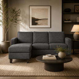 Model 28 - Reversible Chaise Sofa Turin Grey - thumbnail 1