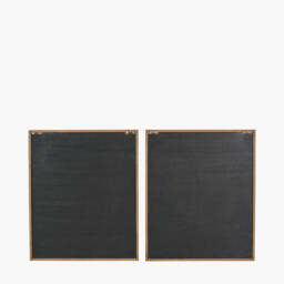 S/2 Black and Natural Wooden Textured Design Wall Art - thumbnail 4