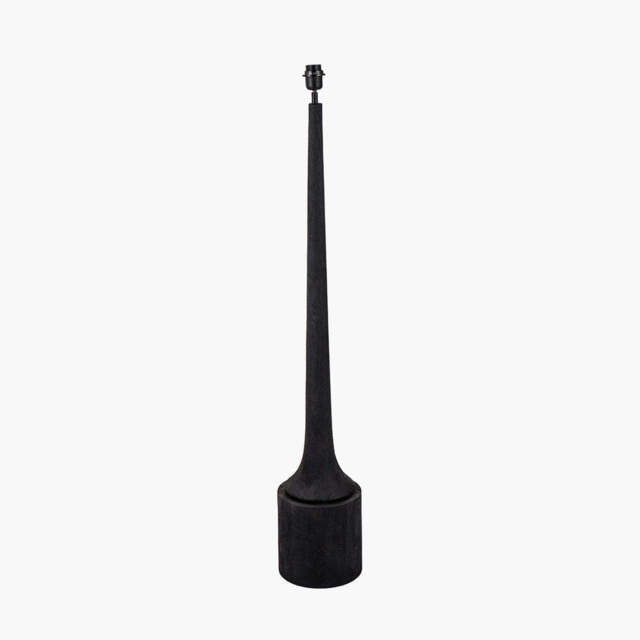Marin Black Wood Tall Neck Floor Lamp Base - image 1