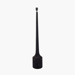 Marin Black Wood Tall Neck Floor Lamp Base - thumbnail 1