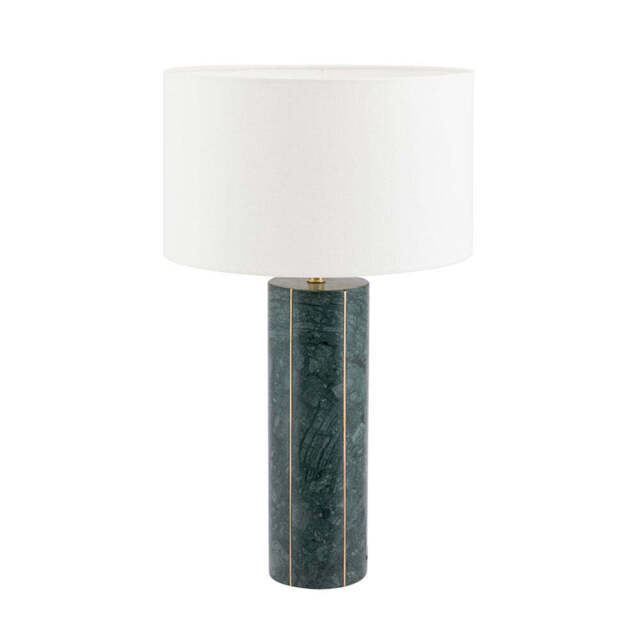 Venetia Green Marble and Gold Metal Tall Table Lamp - image 1