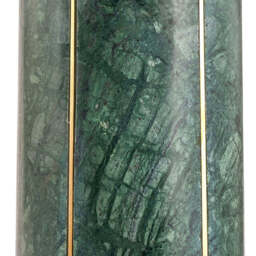 Venetia Green Marble and Gold Metal Tall Table Lamp - thumbnail 4