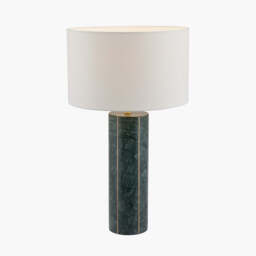 Venetia Green Marble and Gold Metal Tall Table Lamp - thumbnail 2