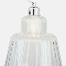 Porto Clear Optic Glass Tapered Pendant - thumbnail 3