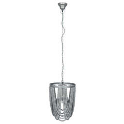 Bonneval Grey Wash Wood Bead Sash Pendant - thumbnail 4