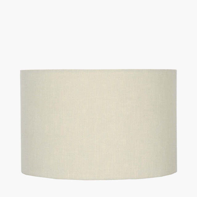 Lino 35cm Cream Self Lined Linen Cylinder Lampshade - image 1