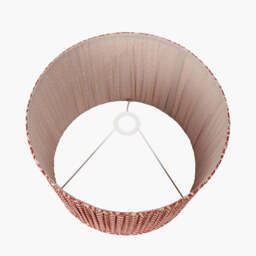 Vienna 40cm Red Chevron Mushroom Pleat Lampshade - thumbnail 3