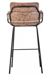 Tamzin Brown Faux Leather Bar Chair - thumbnail 6