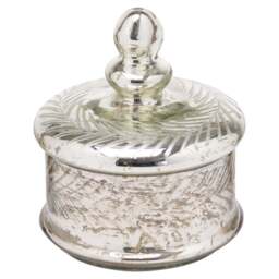 Silver Foil Effect Small Trinket Jar - thumbnail 1