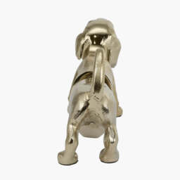 Gold Metal Sausage Dog Book Ends - thumbnail 2