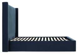 Athena Ink Velvet King Size Emerson Multi-Lift Ottoman Bed - thumbnail 4