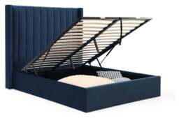 Athena Ink Velvet King Size Emerson Multi-Lift Ottoman Bed - thumbnail 3