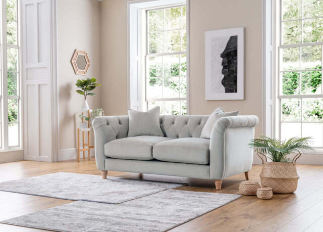 Model 25 - Medium Sofa Velvet Chalk - image 1
