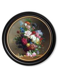c.1812 Still Life of Flowers - Round - thumbnail 4