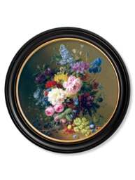 c.1812 Still Life of Flowers - Round - thumbnail 3