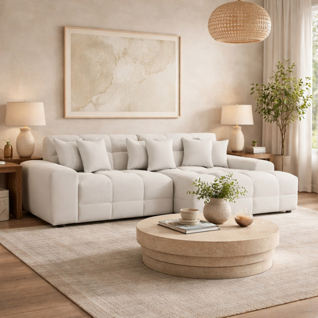 Jacob Sofa Natural Right Hand Facing Corner - image 1