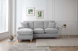 Left Hand Chaise Sofa Manhattan Ice The Great Sofa Company - Victoria - Bromfield - Lola - Alfie - Mari - Longfellow - Duresta Style - thumbnail 5