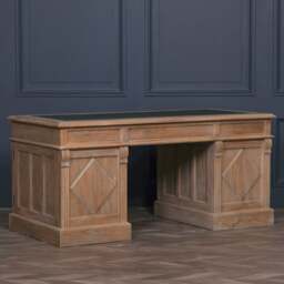Rustic Wooden Executive Desk - thumbnail 4