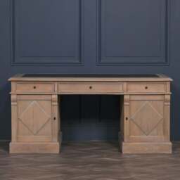 Rustic Wooden Executive Desk - thumbnail 5
