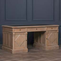 Rustic Wooden Executive Desk - thumbnail 3