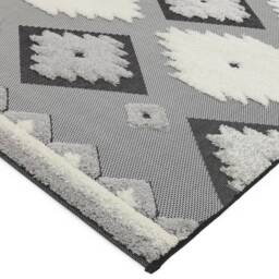 Monty 080x150cm MN01 Black/Cream Tribal Rug - thumbnail 4
