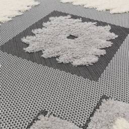 Monty 080x150cm MN01 Black/Cream Tribal Rug - thumbnail 6