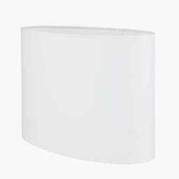 Mia 30cm Ivory Oval Cotton Mix Lampshade - thumbnail 4
