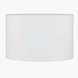 Mia 30cm Ivory Oval Cotton Mix Lampshade - thumbnail 1