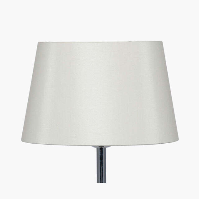 Martha 40cm Cream Oval Silk Mix Tapered Lampshade - image 1