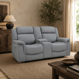 Linden Recliner Sofa Grey 2 Seater - thumbnail 1