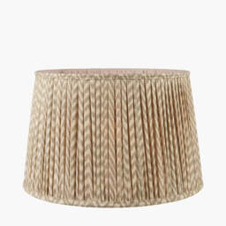 Vienna 50cm Taupe Chevron Mushroom Pleat Lampshade - thumbnail 2
