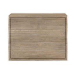 Oakham Ribbed Oak Chest of Drawers - thumbnail 2