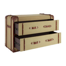 Columbus 2 Drawer Canvas Cabinet - thumbnail 2