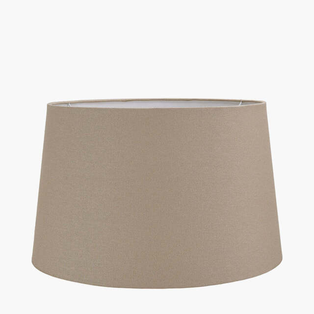 Winston 40cm Taupe Handloom Tapered Lampshade - image 1