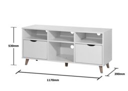 Pulford TV Cabinet with 2 Drawers - thumbnail 5