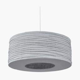 Patpong 50cm Grey Jute Easy Fit Pendant - thumbnail 3