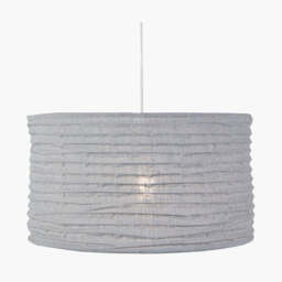 Patpong 50cm Grey Jute Easy Fit Pendant - thumbnail 2