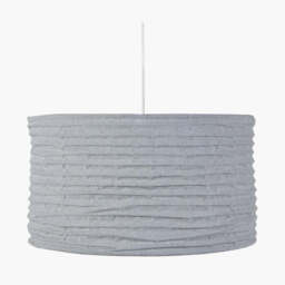 Patpong 50cm Grey Jute Easy Fit Pendant - thumbnail 1