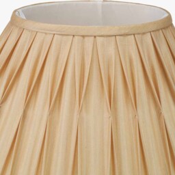 Garbo 40cm Gold Silk Mix Pinch Pleat Tapered Lampshade - thumbnail 4