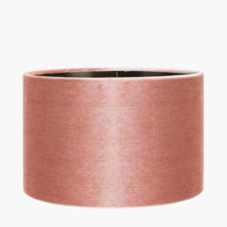 Bow 25cm Apricot Velvet Cylinder Lampshade - thumbnail 1