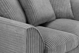 Harley Jumbo Sofa Grey Left Hand Facing Corner - thumbnail 3