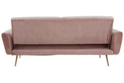 Hatton Pink Velvet Sofa Bed - thumbnail 5