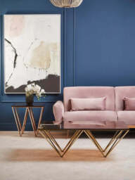 Hatton Pink Velvet Sofa Bed - thumbnail 6