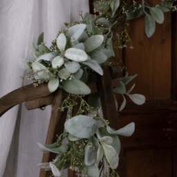 Winter Garland With Lambs Ear And Wax Flower - thumbnail 4