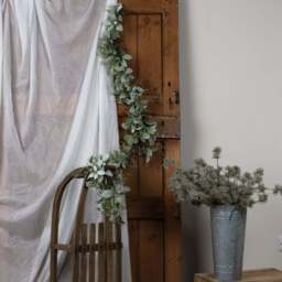 Winter Garland With Lambs Ear And Wax Flower - thumbnail 2